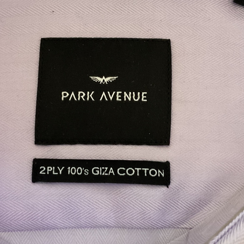 PARK Avenue Men's Lavender Dress Shirt. CUELLO 39 cm - Picture 7 of 8
